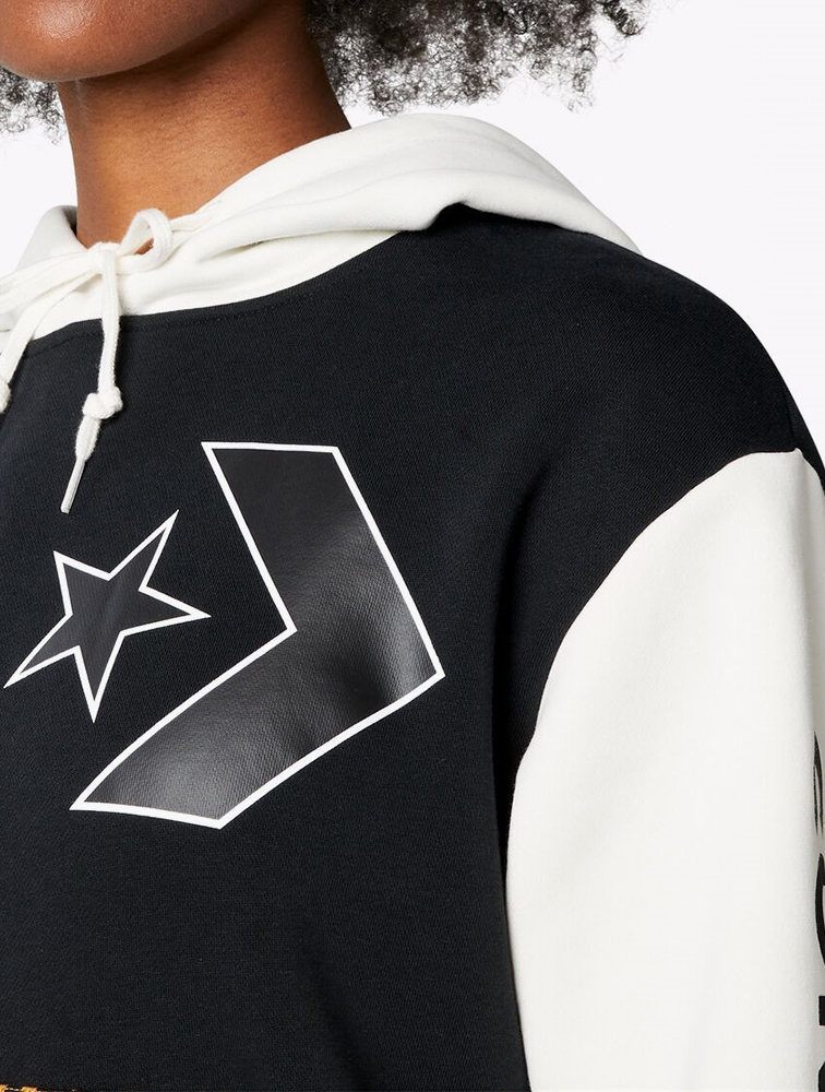 Converse star chevron 2025 graphic pullover hoodie